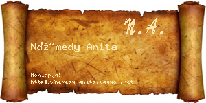 Némedy Anita névjegykártya